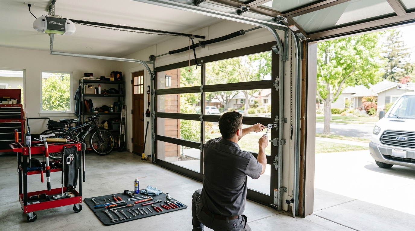 Garage Door Maintenance Tune-Up